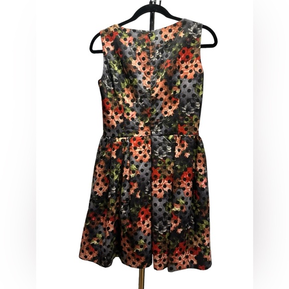 Iroo floral polkadots fit&flare mini dress size 38 - Picture 4 of 11
